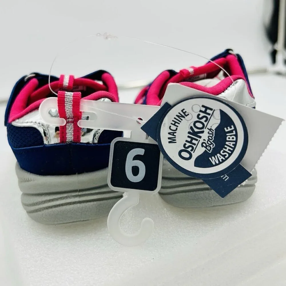 NEW Osh Kosh Girl's Size 9 Youth CHARIS Bump Toe Sneaker / Sandals Water Shoes